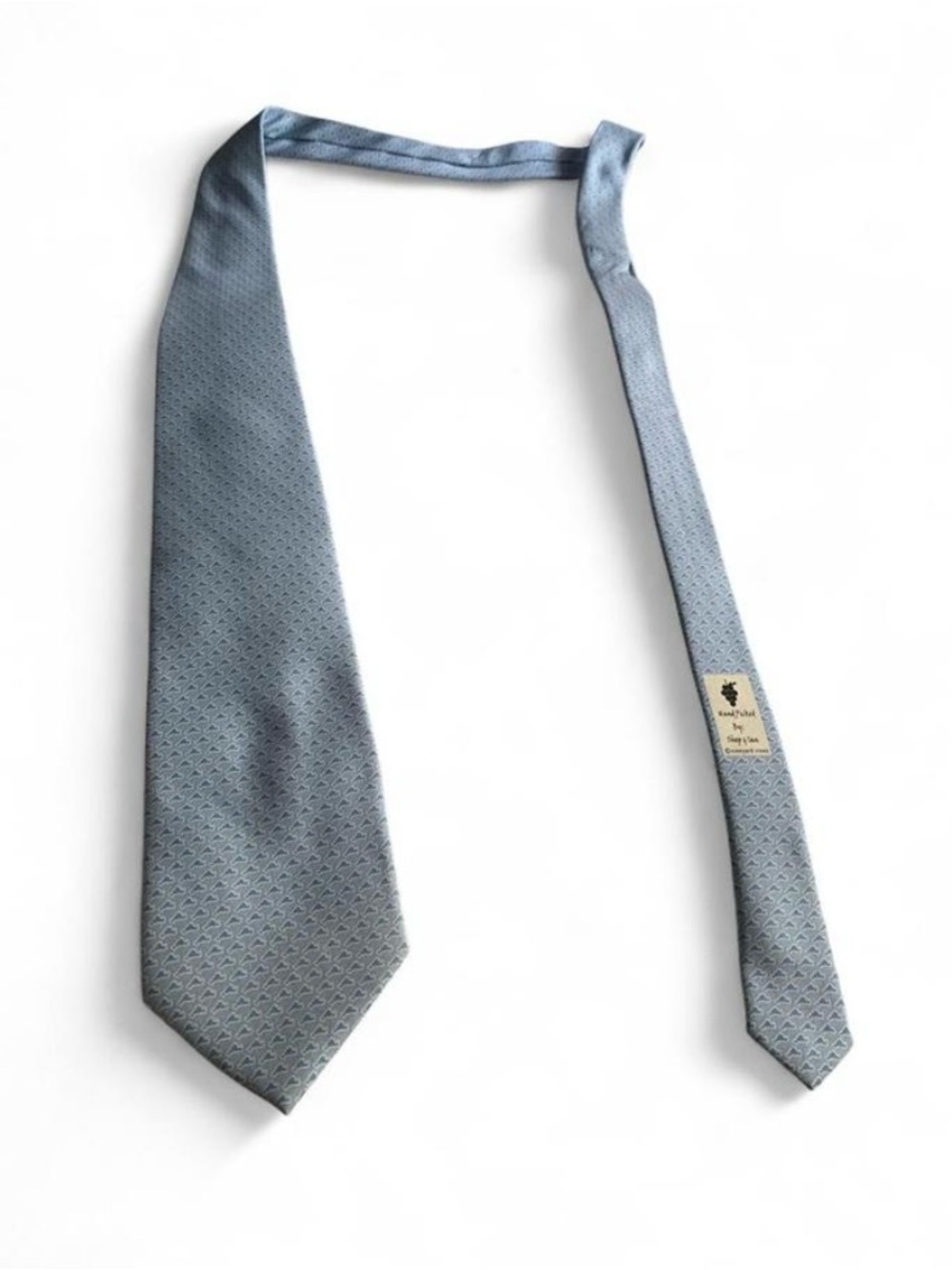 Vineyard vines light blue silk tie printed design formal necktie